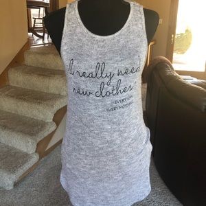 I really need new clothes long tank